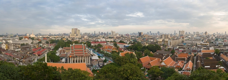 Krung Thep Maha Nakhon (BKK) z Golden Mount (Phu Khao Thong)