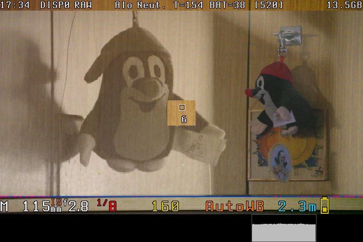 ML - Ghost image z vybraného obrázku - při focení