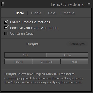 LR5 - Modul Develop - Automatické korekce perspektivy (en)