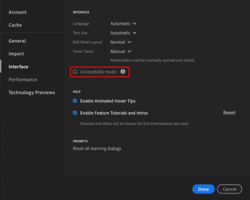 Lr 7.1 – Accessibility (Přístupnost)