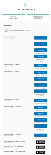 Affinity Trial – odkazy na stažení
